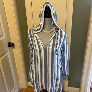 Blue island cotton beach pullover